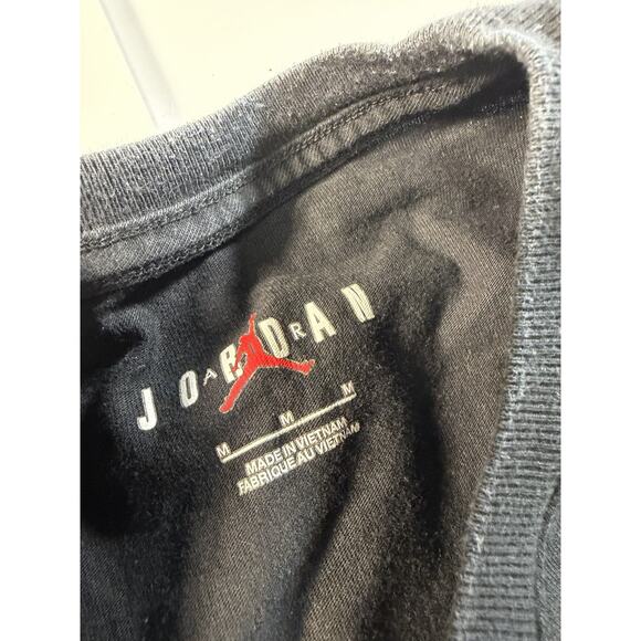 Men’s Black Short Sleeve 100% Cotton, Nike, Air Jordan T-Shirt, S/M - Picture 4 of 8